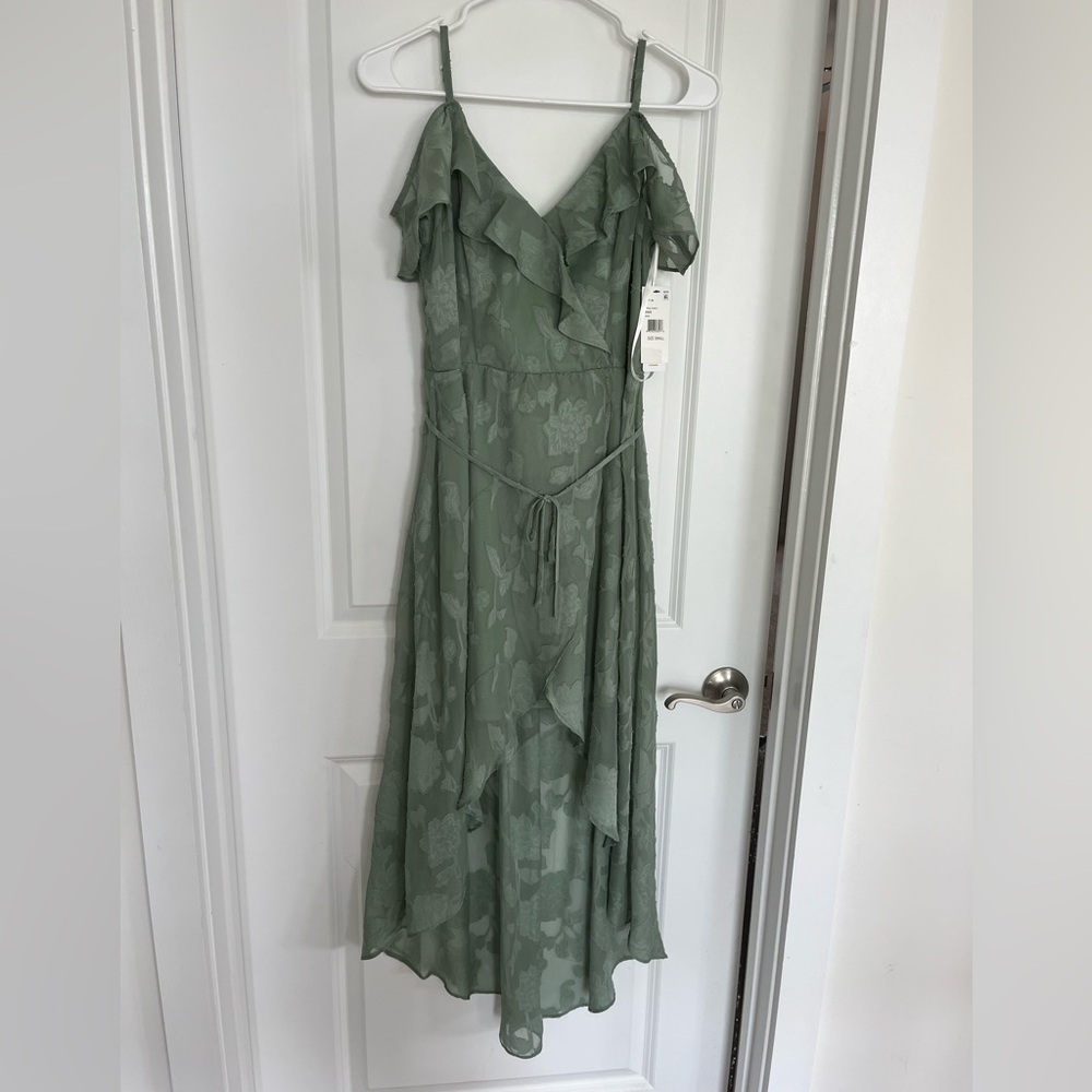 Sage Green Women's Hi-Lo Dress